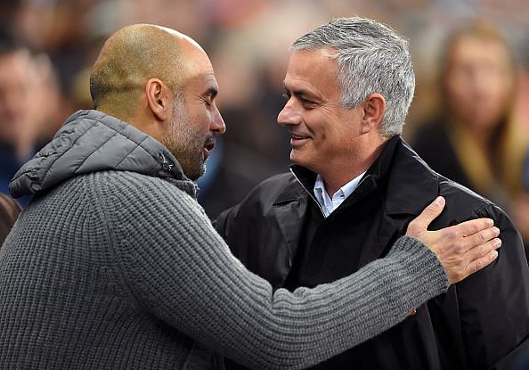 Pep Guardiola and Jose Mourinho