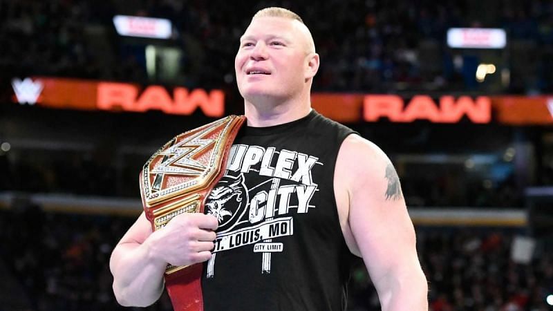 Brock Lesnar is uniquely situated to conceivably walk into WrestleMania with two very different titles