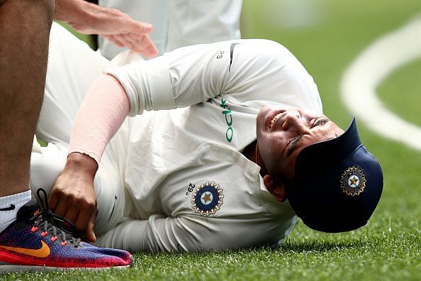 Prithvi Shaw injured his ankle while attempting a catch along the boundary