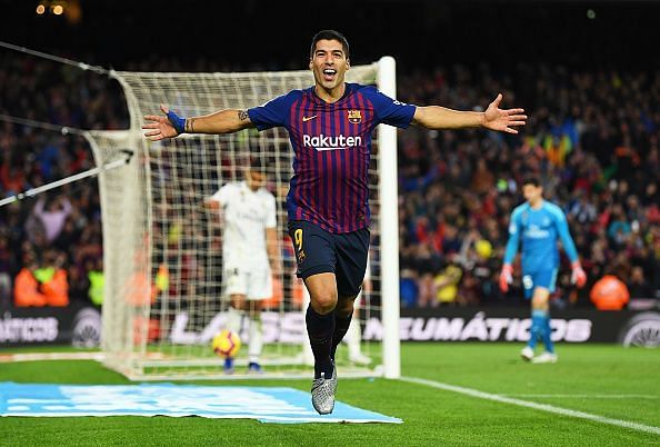 Suarez destroyed Real Madrid in the El Clasico last month