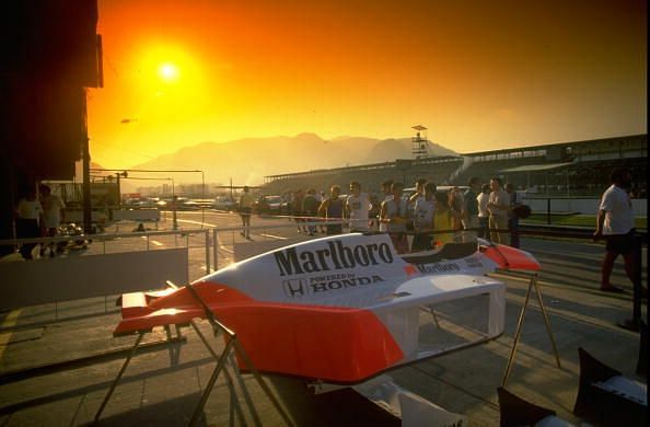 McLaren Honda team pits