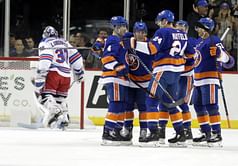 Beauvillier scores 3, Islanders hold off Rangers 7-5