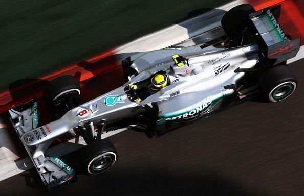 Rosberg escaped unharmed from a horror crash