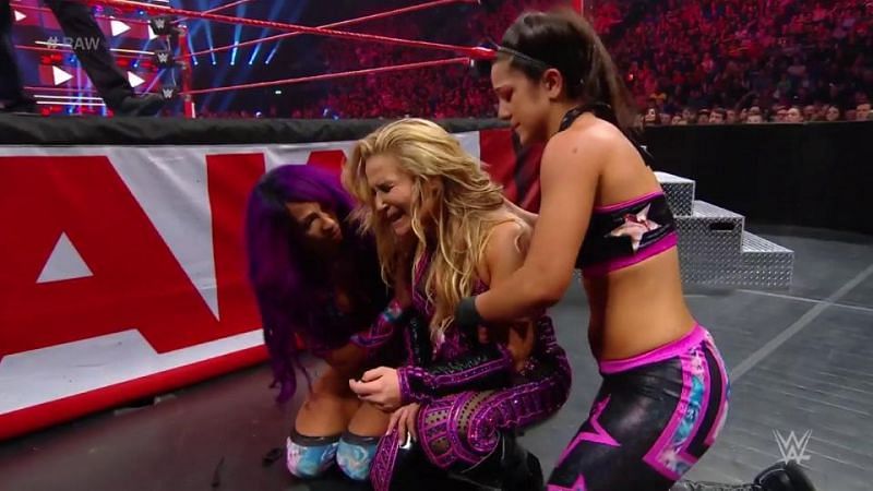 Natalya broke down into tears after what Ruby Riott did.