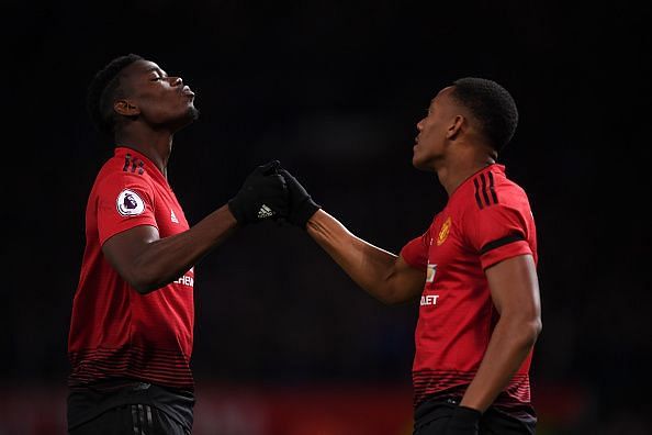 Paul Pogba and Anthony Martial have linked up well so far this season.