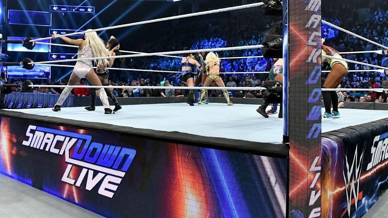 The Nine-Woman Battle Royal is on!