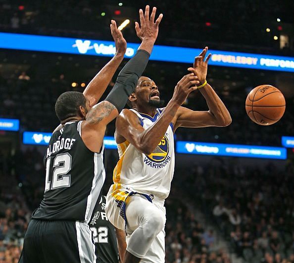 Kevin Durant posted a double-double but the Warriors lost