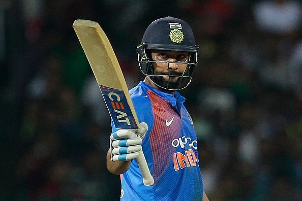 Rohit Sharma smashed his fourth T20I century to set-up India&#039;s formidable total