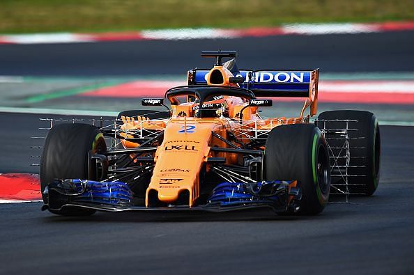 Mclaren Renault During the First Test at Barcelona