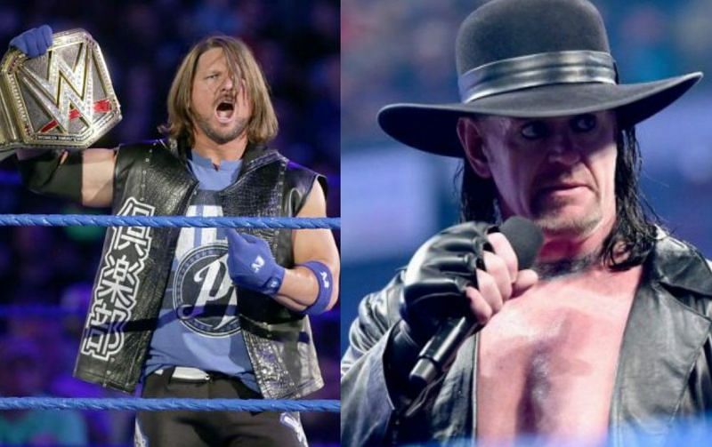 The match between AJ Styles and The Undertaker could be an exciting main event.