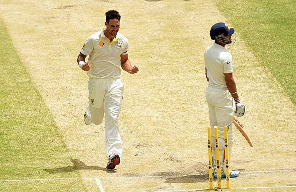 Mitchell Johnson had a fascinating battle with Virat Kohli during the 2014/15 series in Australia