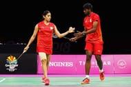 Ashwini Ponnappa (Left) and Satwiksairaj Rankireddy