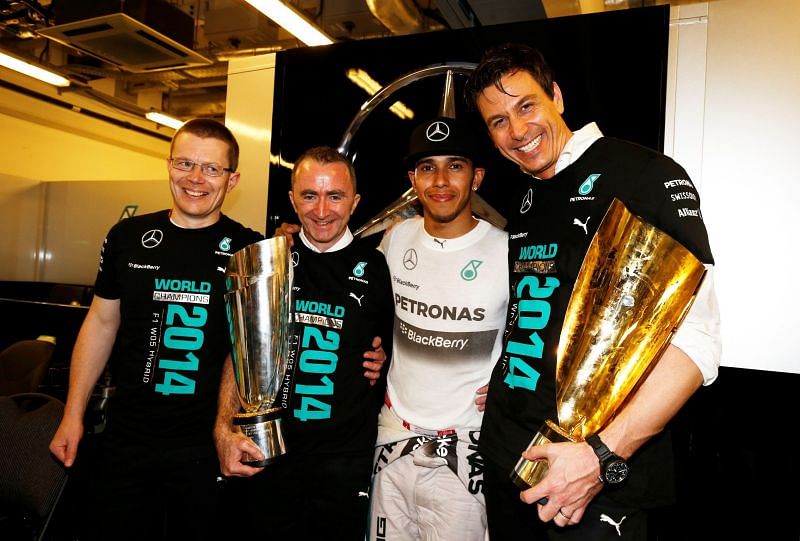 Mercedes and Lewis Hamilton won the drivers&#039; and constructors&#039; title in 2014