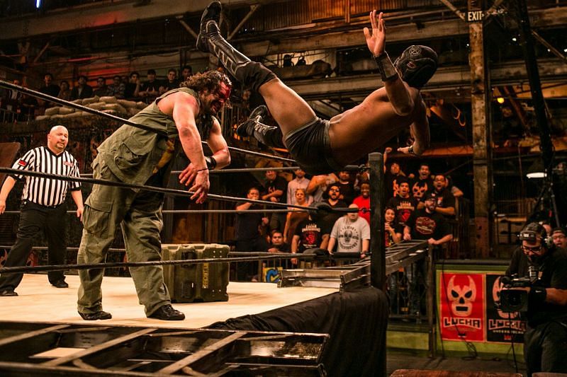 Killshot also had a Weapons of Mass Destruction match with Marty &#039;the Moth&#039; Martinez.