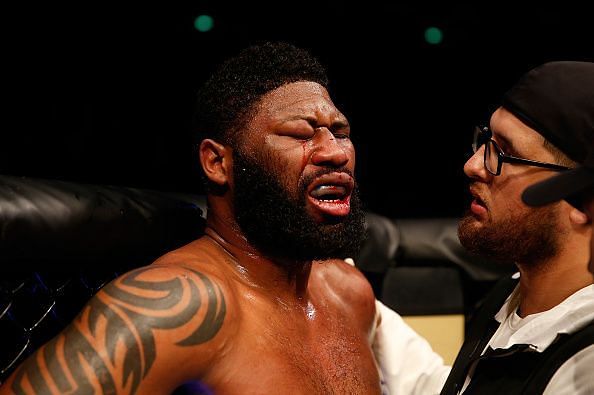 Curtis Blaydes was not happy with the doctor stoppage which brought his fight with Ngannou to a halt