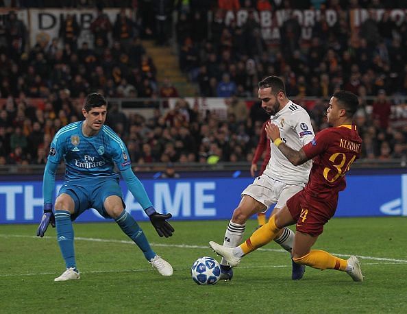 A returning Carvajal and Courtois stopped almost everything thrown towards their way, but Roma needs a more clinical edge in front of goal.