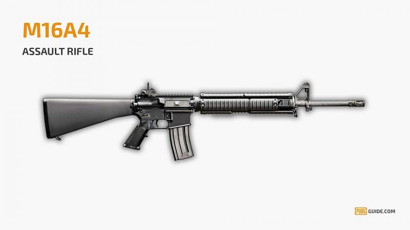 M16A4 features the best fire rate among the assault rifles (Image Courtesy: PUBG Guide)