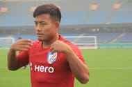 After the high of winning the ISL with Chennaiyin FC last season, Jeje Lalpekhluah has failed to produce similar performances this year. AIFF Media 