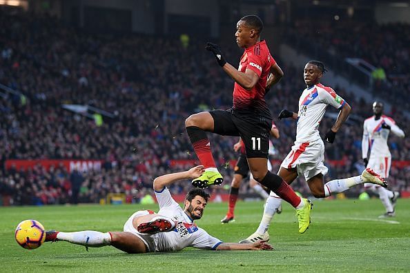 James Tomkins against Manchester United