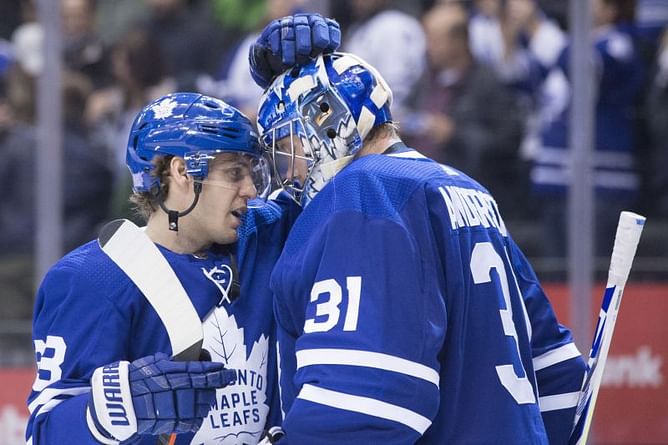 Marner has 3 assists as Maple Leafs beat Bruins 4-2