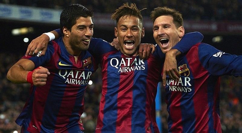 L-R (Suarez, Neymar, Messi)