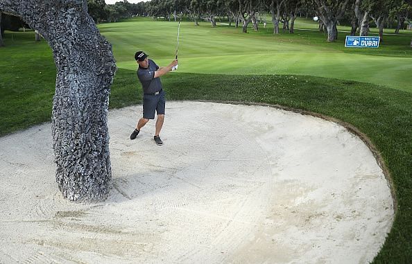 Dealing with a bad shot at the Andalucia Valderrama Masters