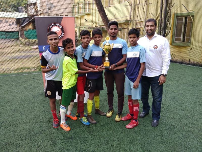 SUSF League Champions Leher Foundation with South United FC Director, Mr. Sharan Parikh
