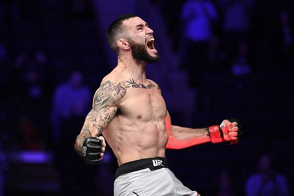 Shane Burgos&#039; Armbar came out of nowhere, as did his celebration