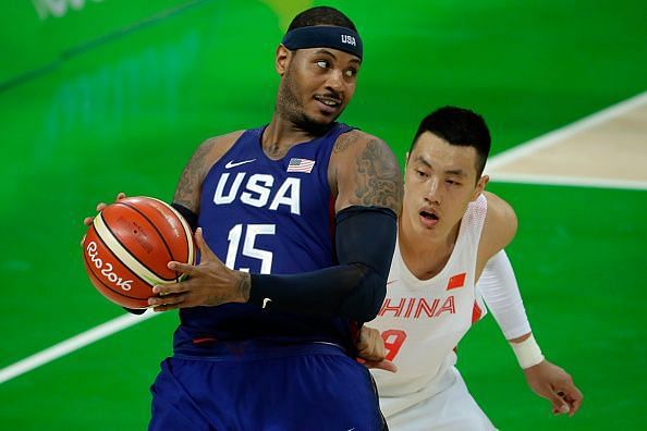 Melo against China in the Olympics