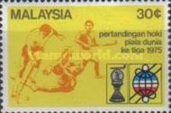 Stamp issued by Malaysia on 3rd World Cup Hockey 1975