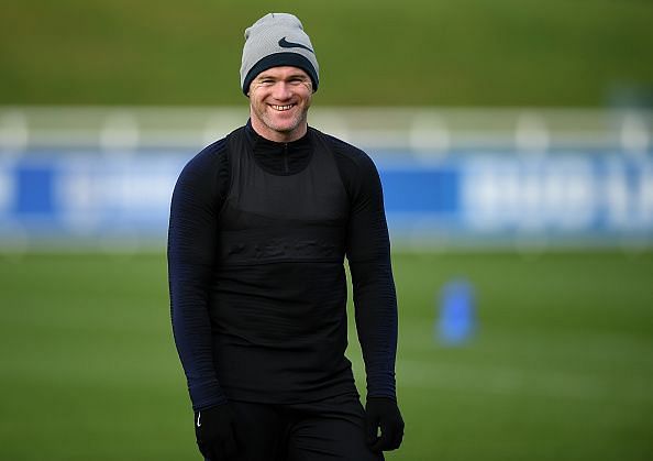 Wayne Rooney once again back in the England Training session