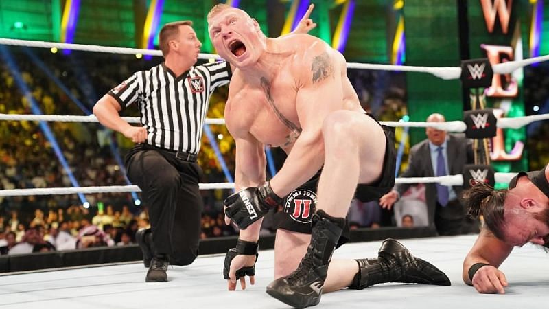 Lesnar is just one step ahead of Braun Strowman right now
