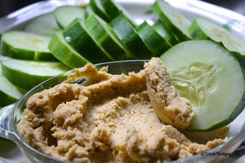 Cucumber and Hummus