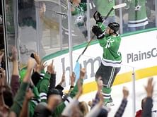 Shore's 2nd goal breaks tie, Stars beat Sharks 4-3