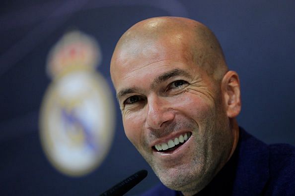 Zinedine Zidane at a Real Madrid Press Conference