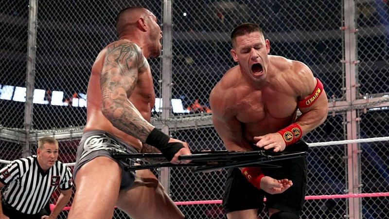  Cena looked to get his win back inside Hell in a Cell