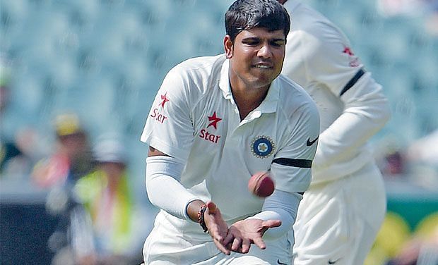 Karn made his Test debut for India in the first Test of the series