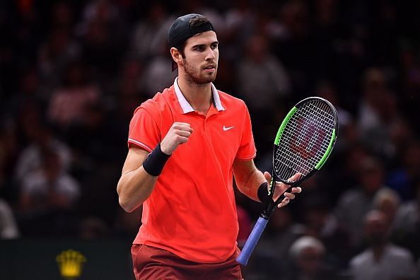 Khachanov has notched up three consecutive wins over top 10 players