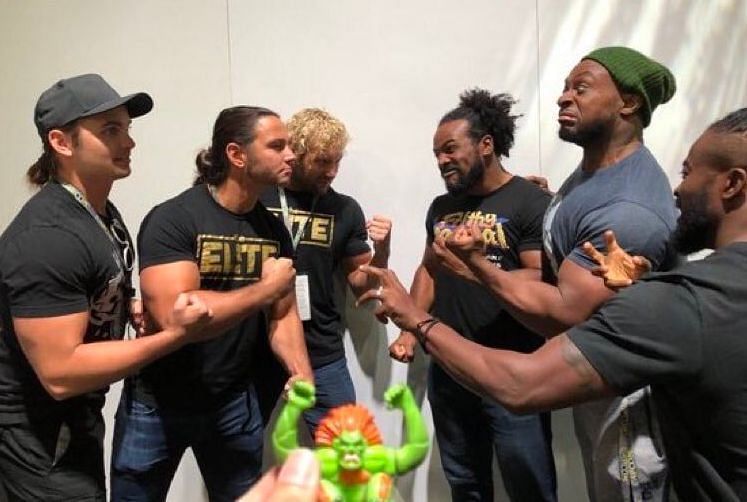 The Elite facing off The New Day at the E3 