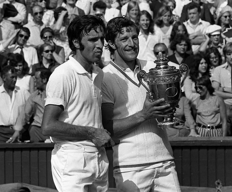 Jan Kodes with the Wimbledon trophy