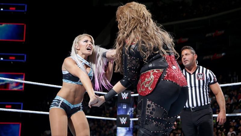Alexa Bliss ended up suffering a shoulder injury which was aggravated during her match against Nia