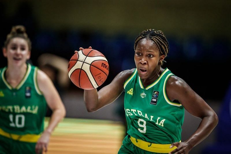 Nnenna Agnes Emma-Nnopu of Australia earned a double-double- 17 pts, 17 rebs (Image Courtesy: FIBA)