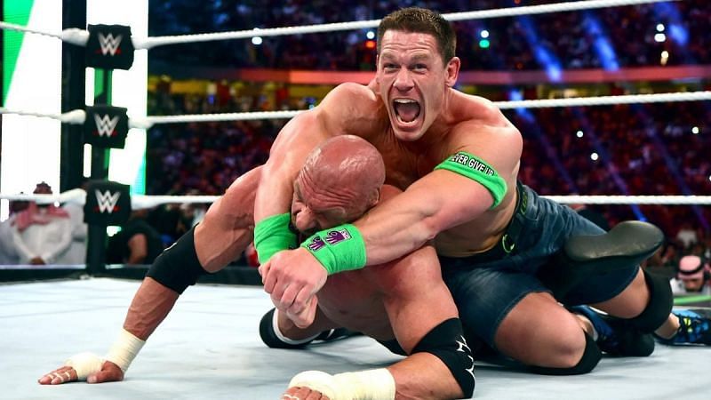 Cena faces Triple H at the Greatest Royal Rumble event.