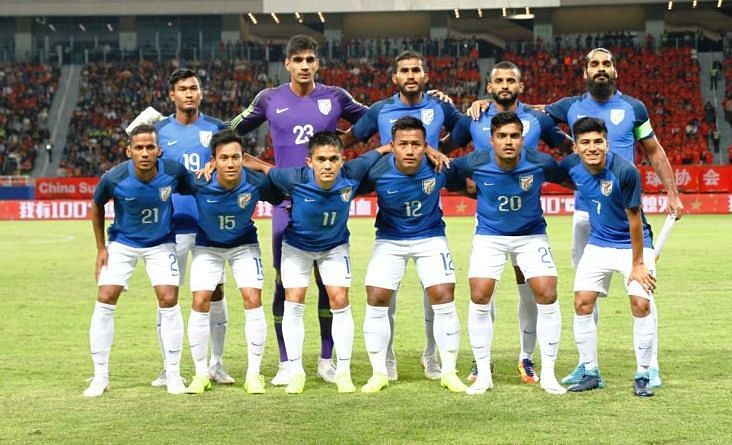 India&#039;s XI against China. Sunil Chhetri (No 11) will miss the tie due to an injury