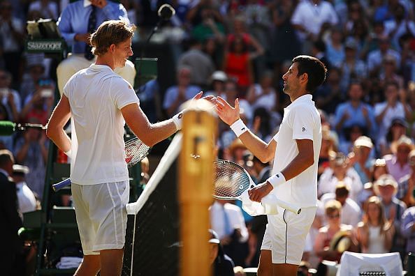 Djokovic and Anderson will face each other in the second semifinal.
