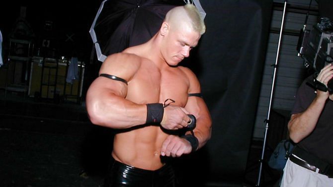 Cena preparing to compete as the Prototype.