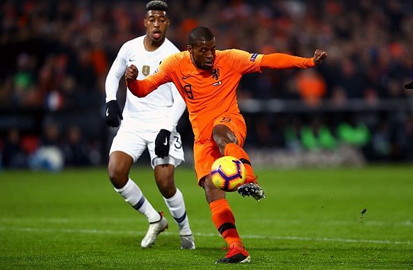 Georginio Wijnaldum netted a goal against France in UEFA Nations League