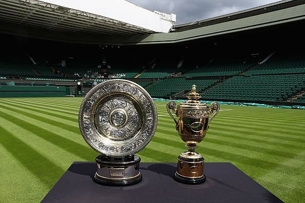 The Wimbledon Singles Trophies