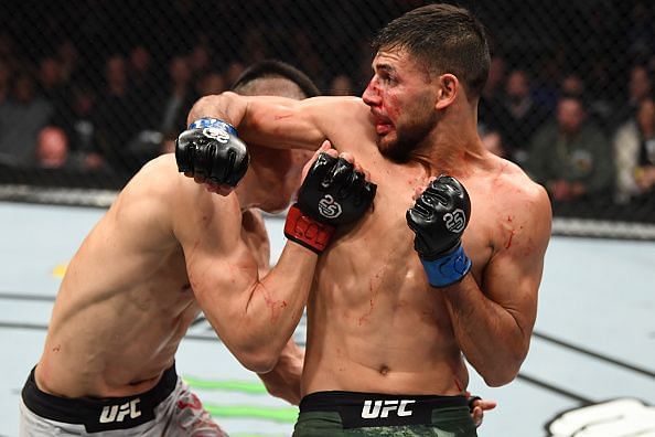 Not the elbow in question, but what a finish by Yair Rodriguez! A finish of the year candidate!