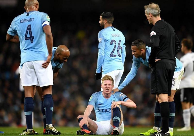 The injury suffered to De Bruyne has hampered his season